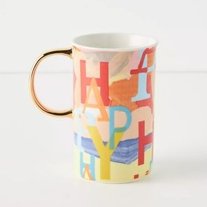 Anthropologie Happy Mug
